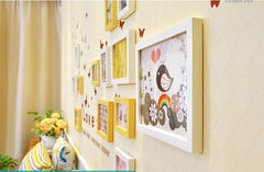 New DIY Photo Frames Design With Wall Sticker For Home Decoration.