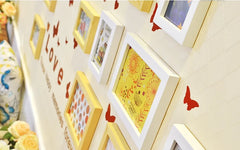 New DIY Photo Frames Design With Wall Sticker For Home Decoration.