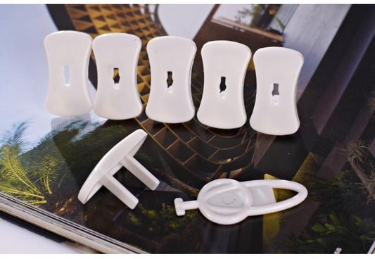 Set of 6 Socket Cover Clips Protect Your Kids from Electric Sockets Secure & Durable Socket Safety Covers.