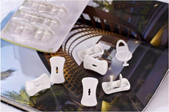 Set of 6 Socket Cover Clips Protect Your Kids from Electric Sockets Secure & Durable Socket Safety Covers.