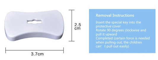 Pack of 6 White Plastic Wall Plug Cord Winder And Cable Storage Organizer