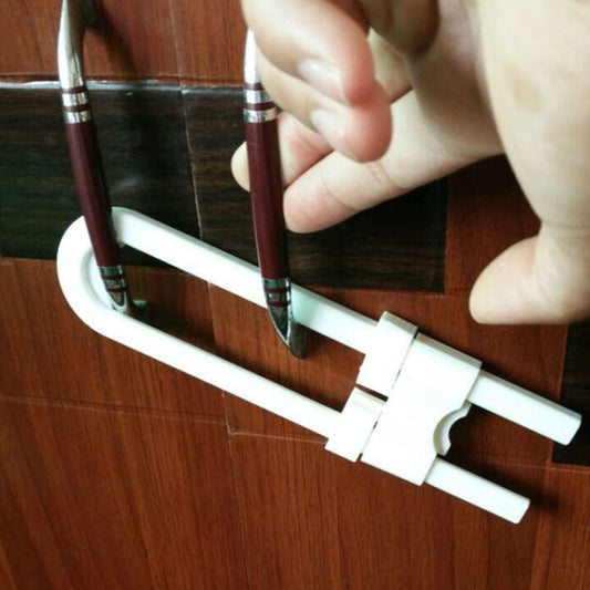 Set of 2 U-Shape Child Safety Locks Secure Cabinets, Drawers & Doors Locks.