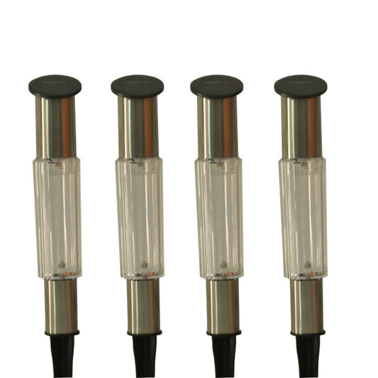 Elegant Solar Lawn Light Set of 4