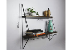 Wooden Wall Rack Graceful Design Book Rack For Placing Books.