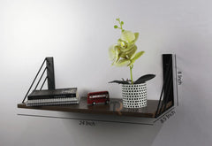 High Quality Floating Shelve With 2 Metal Brackets For Home Decoration.