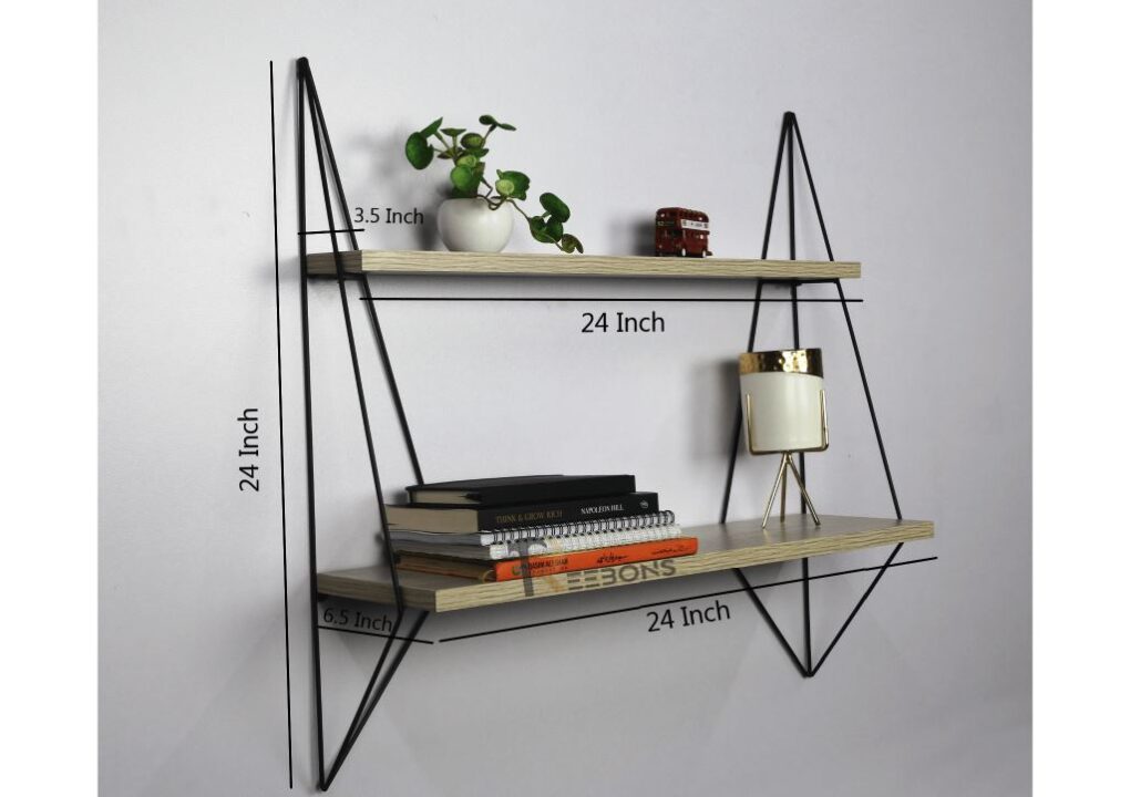 Wooden Wall Rack Graceful Design Book Rack For Placing Books.