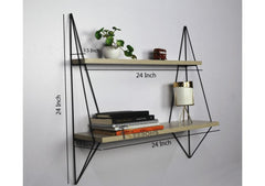 Wooden Wall Rack Graceful Design Book Rack For Placing Books.