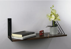 High Quality Floating Shelve With 2 Metal Brackets For Home Decoration.