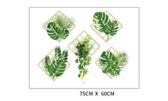 3D Green Ivy Wall Sticker Lifelike Self-Adhesive Plant Design for Living Room & Drawing Room.