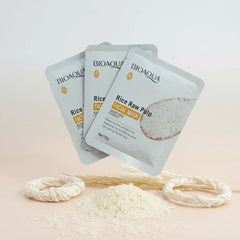 Bioaqua Rice Raw Pulp Facial Mask Shrinks Pores Care