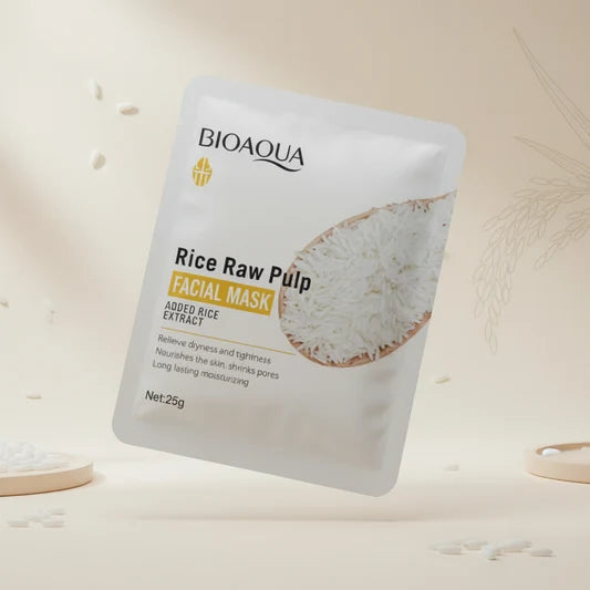 Bioaqua Rice Raw Pulp Facial Mask Shrinks Pores Care
