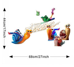 DreamWorks Turbo Movie Characters Removable Vinyl Wall Sticker Decal Sheet