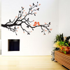 Black Tree Branch with Love Birds Removable Wall Sticker Decal