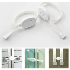 Child Safety Cabinet Lock, Adjustable Strap Child-Proofing Latch
