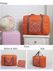 Foldable Travel Duffle Bag Large Capacity Luggage Boston Tote