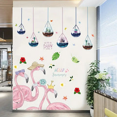 SUN YOU ARE MY SHINE Botanical Terrarium Hanging Wall Decals Sticker