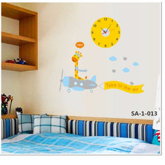 Kids Wall Clock New Design Sticker Wall Clock For Kids Room.