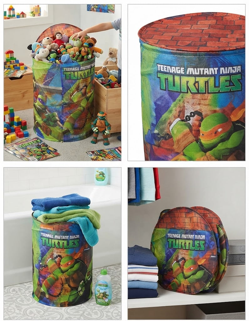 Teenage Mutant Ninja Turtles Pop-Up Toy Storage Hamper Bag