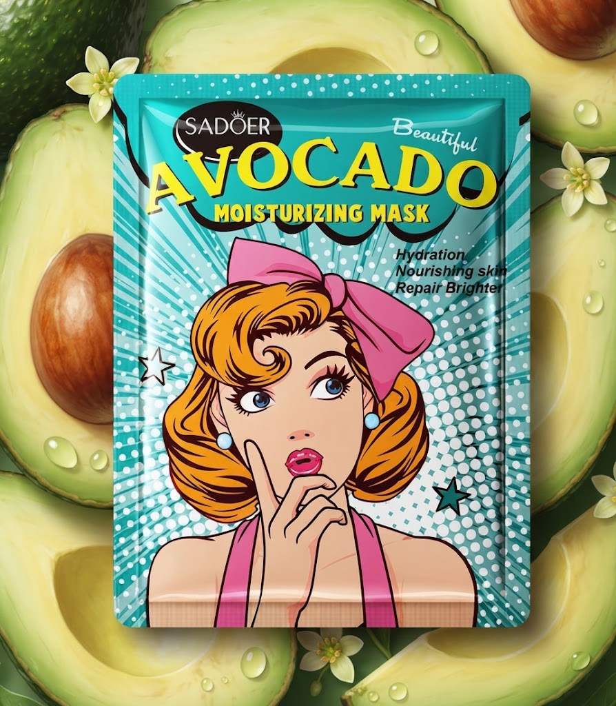Sadoer Avocado Moisturizing Facial Mask Hydrating And Nourishing Skin Repair