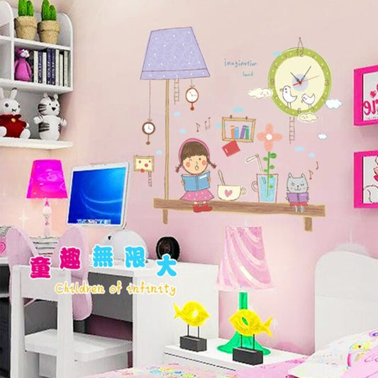 Kid Room Clock Graceful Design Wall Clock For Kids Room Decor.