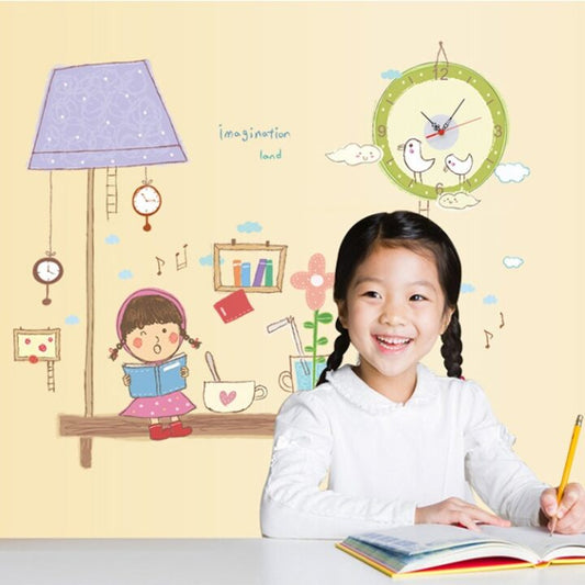 Kid Room Clock Graceful Design Wall Clock For Kids Room Decor.