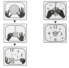 Modern Abstract Flowing Numbers Wall Clock With Pendulum Art