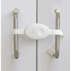 Child Safety Cabinet Lock, Adjustable Strap Child-Proofing Latch