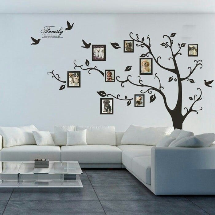 Families Are Forever Tree Branch Photo Frame Wall Sticker Decor