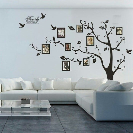 Families Are Forever Tree Branch Photo Frame Wall Sticker Decor