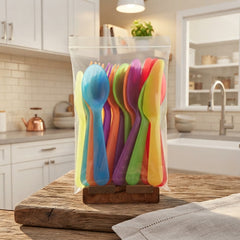 IKEA Colorful Reusable Plastic Kids Cutlery Set Pack Of 6