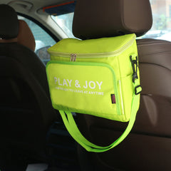Green Play & Joy Slogan Print Casual Travel Shoulder Bag