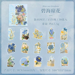 Aesthetic Floral Sticker Pack for Journaling, Scrapbooking, and Decorating