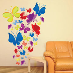 Colorful Butterflies Wall Sticker Decal for Living Room Decor