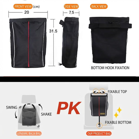 Car Back Seat Hanging Trash Bag Waterproof Multi-Purpose Organizer Storage