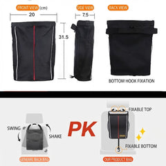 Car Back Seat Hanging Trash Bag Waterproof Multi-Purpose Organizer Storage