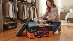 Jeep Toy Box Foldable Storage Chest Organizer Bin