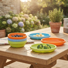 IKEA Pack of 3 Colorful Stackable Plastic Sets For Kids Daily Meals