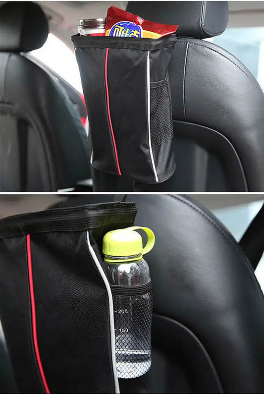 Car Back Seat Hanging Trash Bag Waterproof Multi-Purpose Organizer Storage