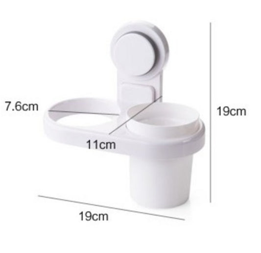 Wall Mounted Hair Dryer Holder Multifunctional Bathroom Hair Styling Organizer