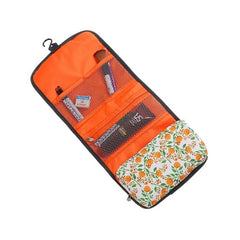 Foldable Hanging Travel Toiletry Bag With Multi Compartment Makeup Organizer