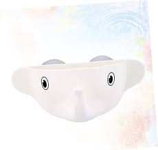 Cute elephant wall-mounted toothbrush holder and multi-purpose storage rack.
