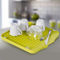 Kitchen Dish Drying Tray with Sloped Drainage Multifunctional Dish Drying Tray.