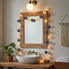 Decorative Rattan Ball String Lights for Warm Home Ambience