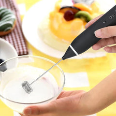 Handheld Electric Milk Frother And Coffee Mixer Wand Tool