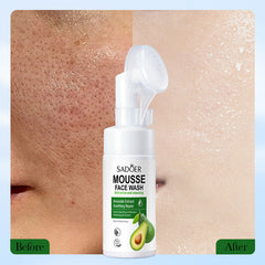 SADOER Hydrating Avocado Extract Amino Acid Foaming Face Wash