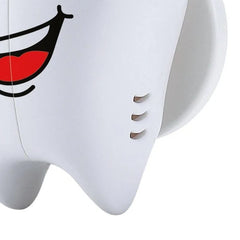 Cute Cartoon Tooth Shaped 3 Slots Wall Mounted Toothbrush Holder
