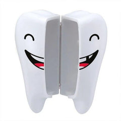 Cute Cartoon Tooth Shaped 3 Slots Wall Mounted Toothbrush Holder