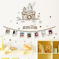 Camera Photo Frame Wall Decal – DIY Family Picture Wall Sticker Decor