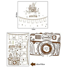 Camera Photo Frame Wall Decal – DIY Family Picture Wall Sticker Decor