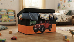 Jeep Toy Box Foldable Storage Chest Organizer Bin